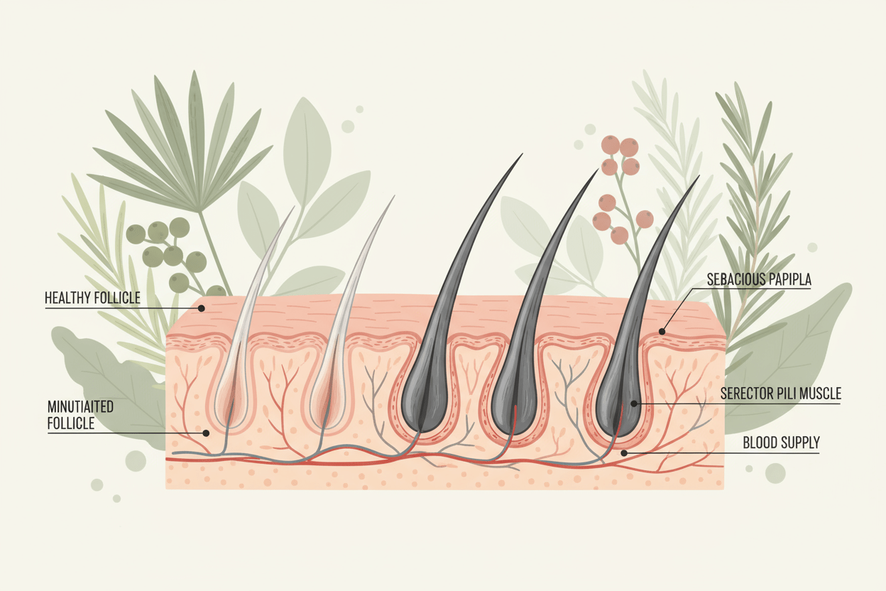 Alopecia Androgenética Masculina: O Que Causa e Como Tratar com Ciência e Natureza - QUANTIC FLORA