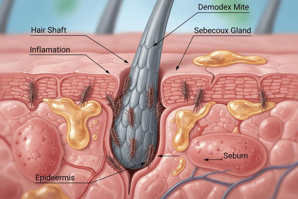 O Ácaro Silencioso que Vive no Folículo Capilar e o Que Fazer Quando Ele Se Torna um Problema - QUANTIC FLORA