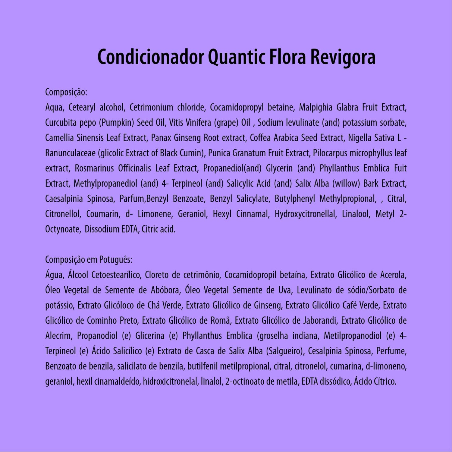 Condicionador Quantic Flora by Dra. Juliana Franzotti