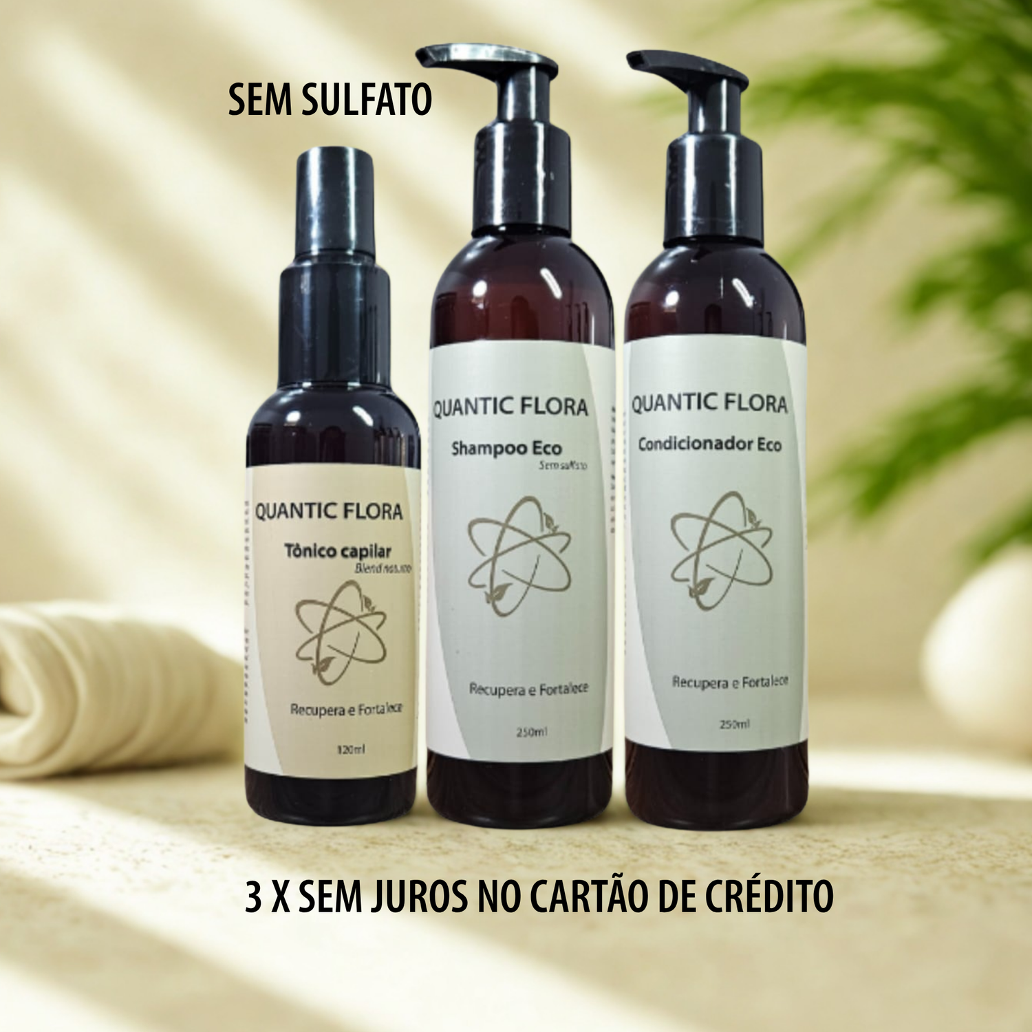 KIT TESLA ECO: QUEDA MODERADA - CUIDADO NOTURNO - SEM SULFATO