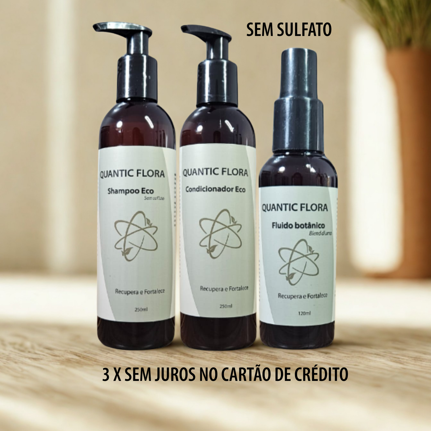 KIT TESLA II ECO: QUEDA MODERADA - CUIDADO DIURNO - SEM SULFATO