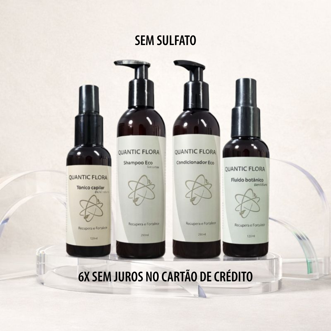 SUPER KIT TESLA ECO: FORÇA E RENOVAÇÃO INTENSA - CUIDADO 24 h - SEM SULFATO