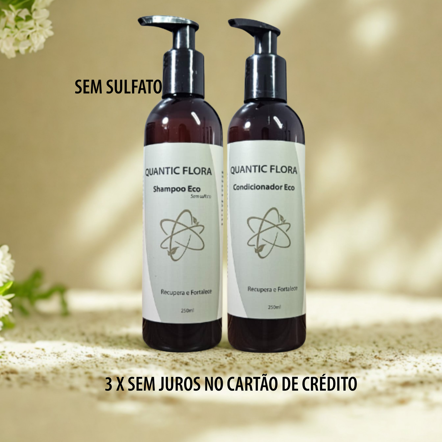 SHAMPOO E CONDICIONADOR ANTIQUEDA FORTALECEDOR SEM SULFATO