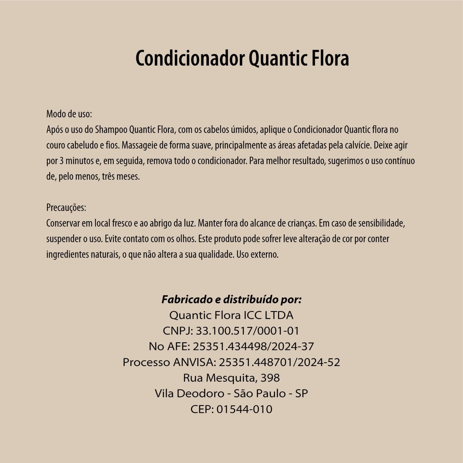 CONDICIONADOR RESTAURADOR E FORTALECEDOR - QUANTIC FLORA