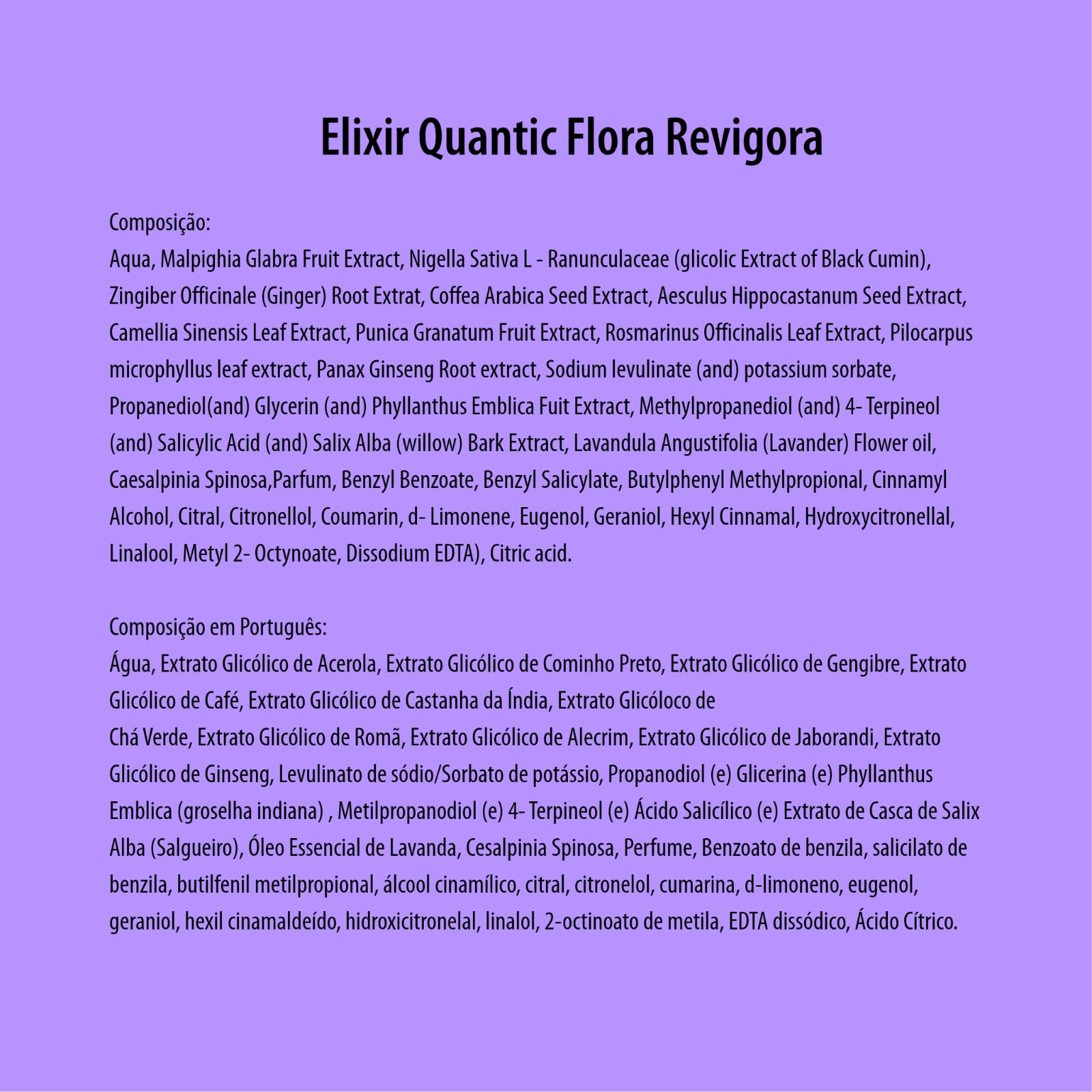 ELIXIR - TÔNICO SEM ENXÁGUE - BY DRA JULIANA FRANZOTTI - QUANTIC FLORA