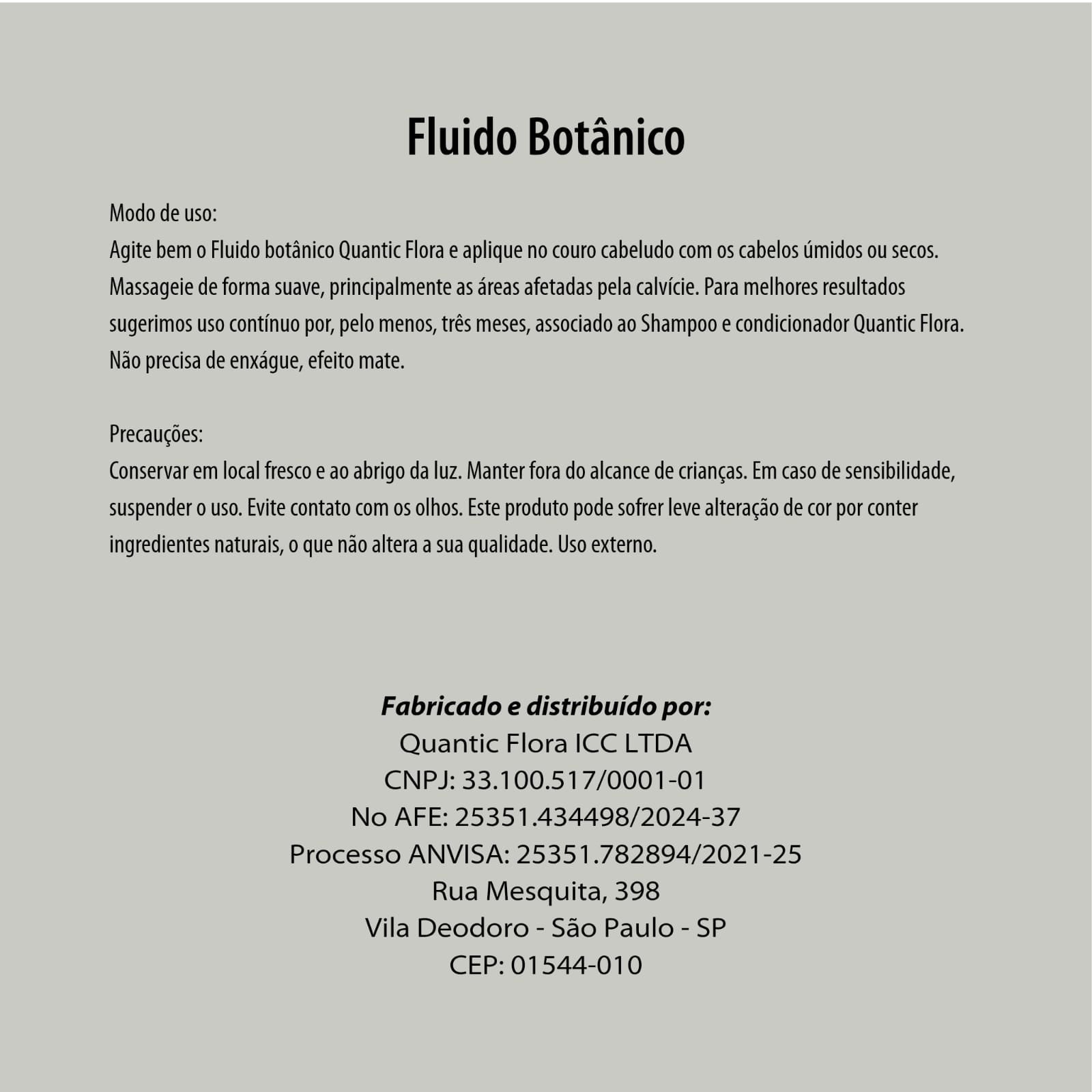 FLUÍDO BOTÂNICO BLEND DIURNO - QUANTIC FLORA