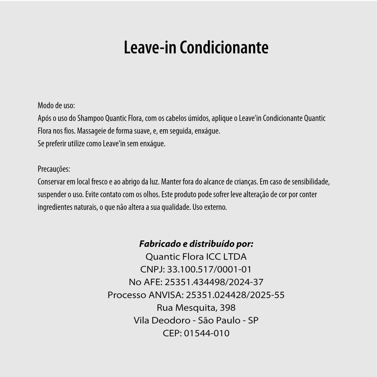 LEAVE - IN CONDICIONANTE - QUANTIC FLORA