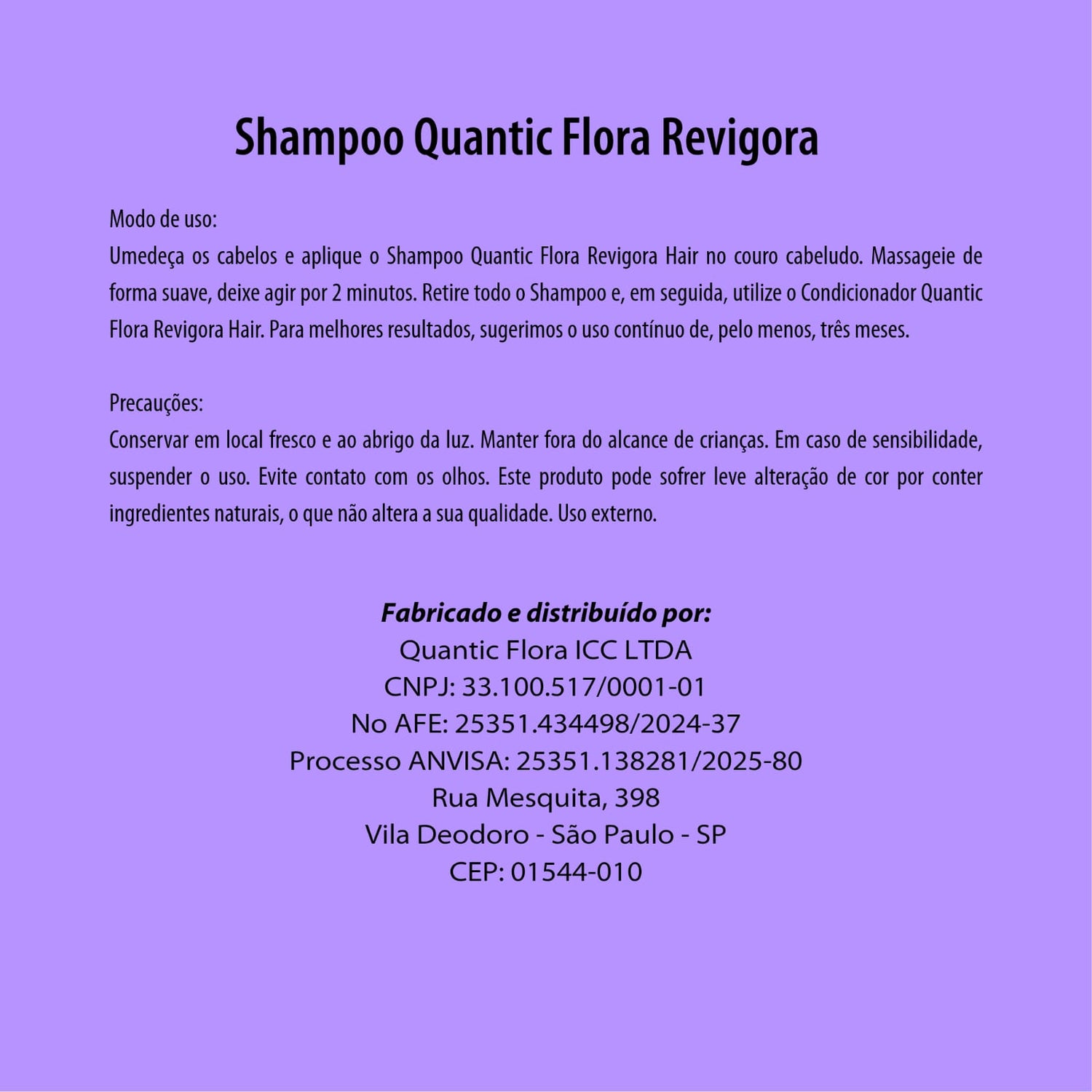 Shampoo Quantic Flora by Dra. Juliana Franzotti