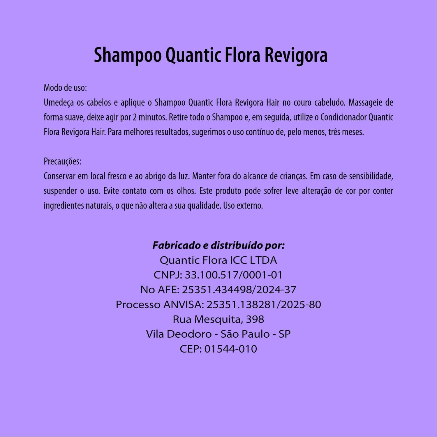 SHAMPOO BY DRA. JULIANA FRANZOTTI - QUANTIC FLORA