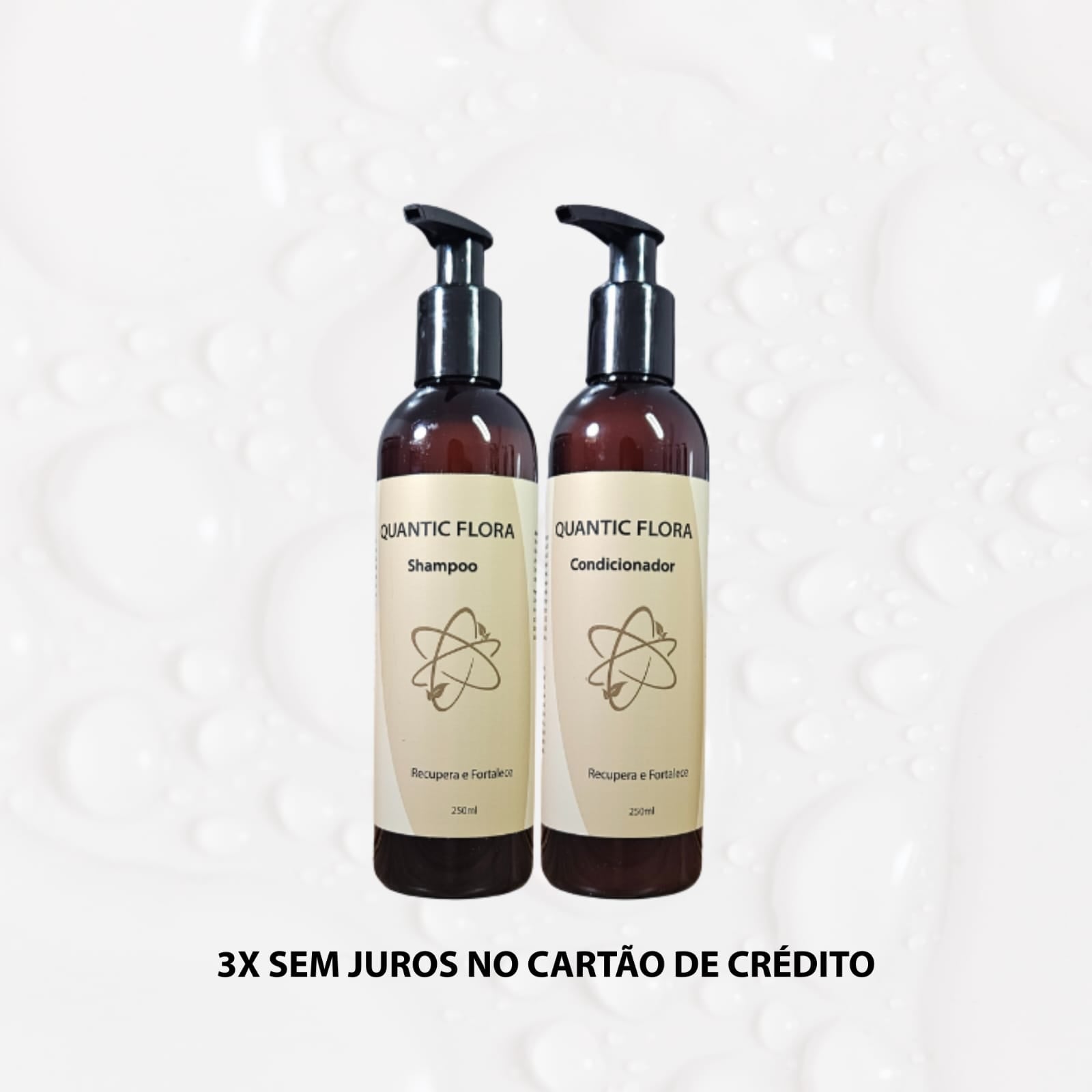 SHAMPOO E CONDICIONADOR RESTAURADOR FORTALECEDOR - QUANTIC FLORA