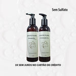 SHAMPOO E CONDICIONADOR RESTAURADOR FORTALECEDOR SEM SULFATO - QUANTIC FLORA