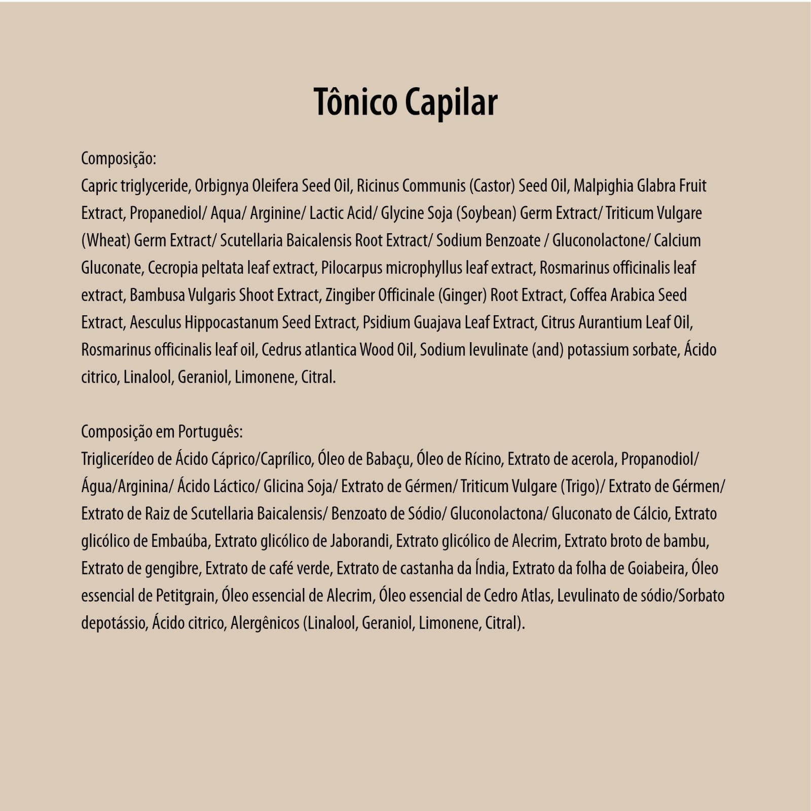 TÔNICO CAPILAR BLEND NOTURNO - QUANTIC FLORA